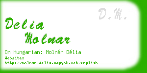 delia molnar business card